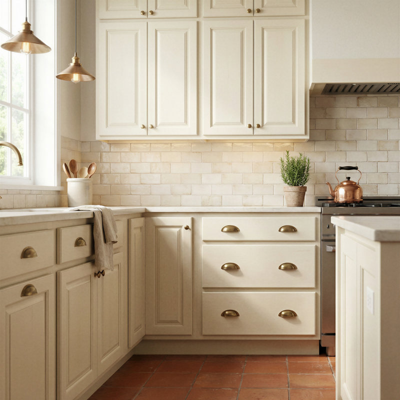 Dwelling Prestwick Door Sample, Maple, Sweet Cream