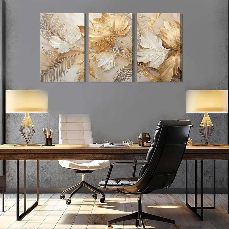 3 Piece Wrapped Canvas Print, 40 cm H x 30 cm W