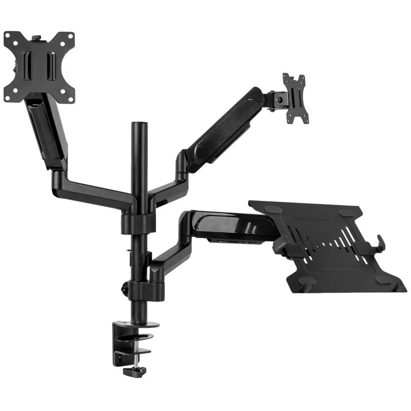Support de bureau noir Vivo pouvant supporter jusqu'à 19,8 lb