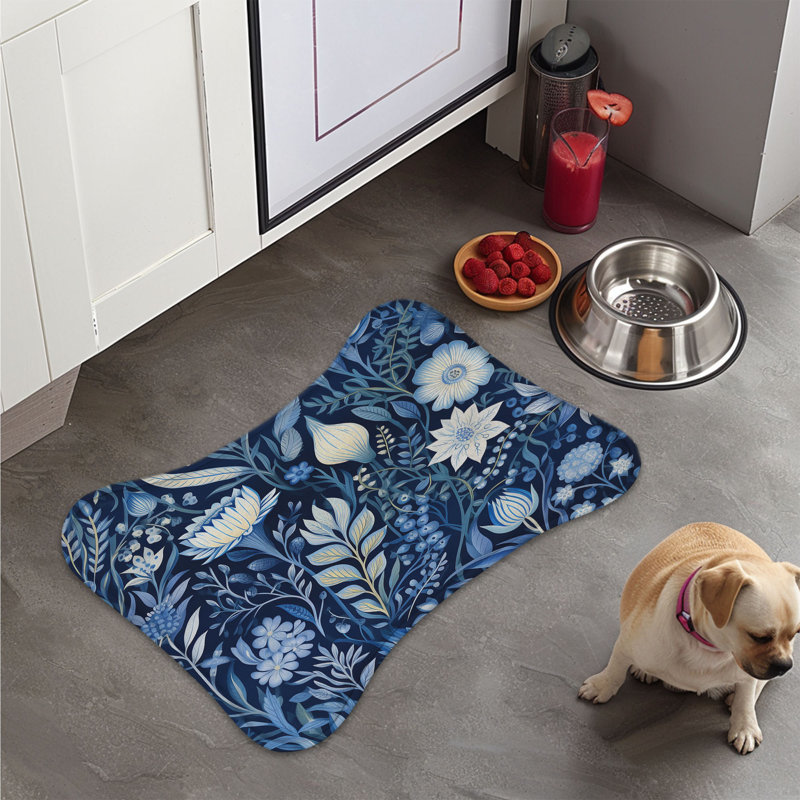 Tapis d'alimentation Cerulean Blossoms - 1 pièce