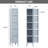 Metal 5 - Tier 65.98'' Gym Locker with Padlock-61436393