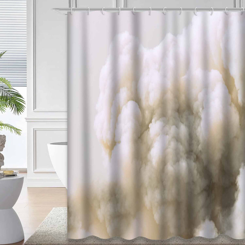 Rideau de douche Smoke Swirling Desert, L 72 po x l 84 po