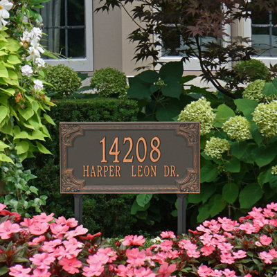 Signature Series 2-Line Lawn Address Sign
