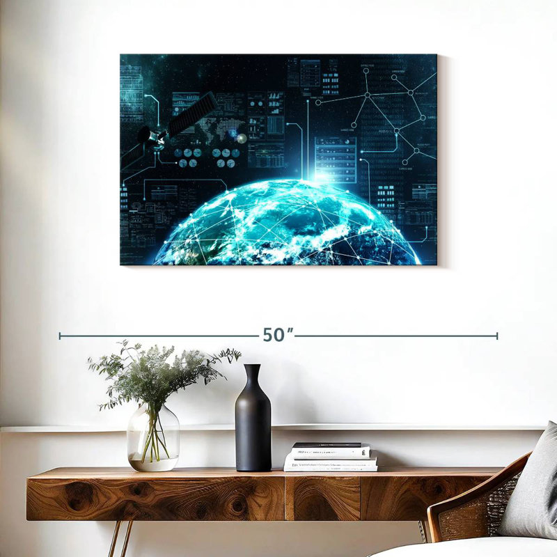 Keiri Internet dans l'espace, H 24 po x l 36 po