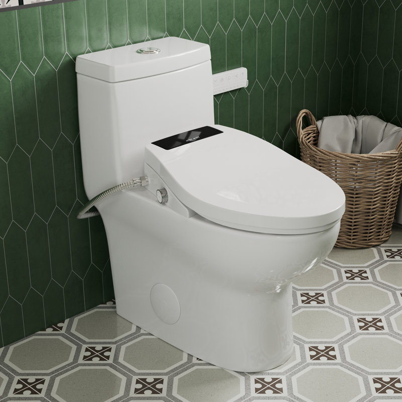DeerValley DV-1SS0403 Smart Bidet Toilet Seat with Heated Seat, Dryer & Dual Control