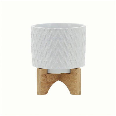 PLATEAU 5 "AVEC SUPPORT CHEVRON, BLANC
