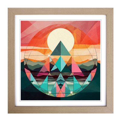 Sunrise Geometric No.1 - Framed Print