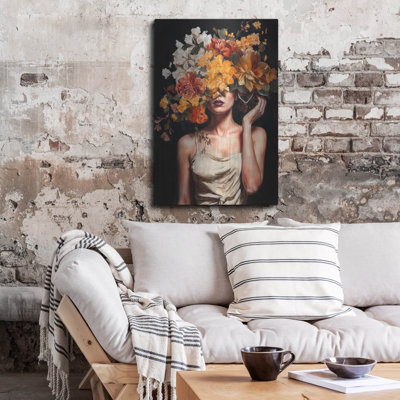  'Flowergirl' by Rich Monet Metal Wall Art, 24" x 36"