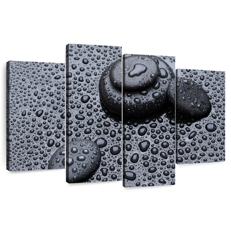 Kerrick Dewy - pierres noires, H 54 po x l 84 po