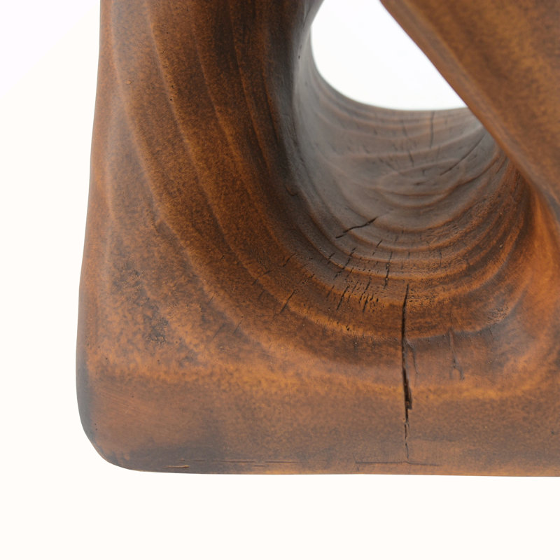 Table d'appoint Twist Shape, Marron antique