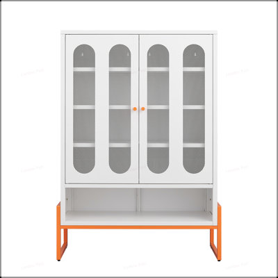 Armoire à chaussures moderne à double porte avec filet réglable et rangement creux, parfaite pour les vestibules organisés et élégants
