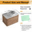 Meuble-lavabo mural simple 30 po avec lavabo en céramique Greythor -288999554-288999558