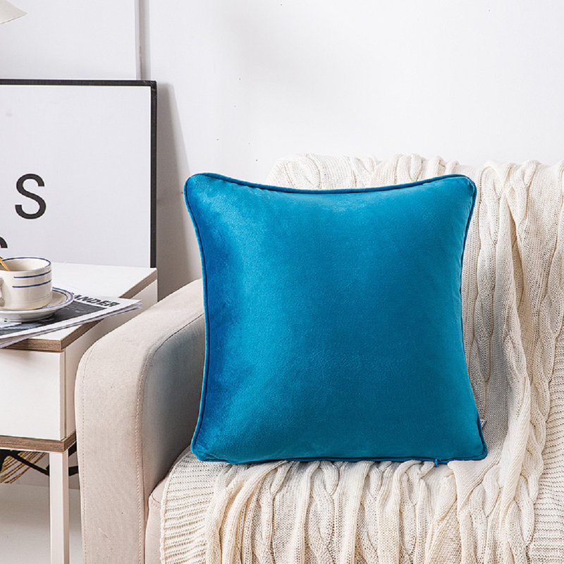 Bartlet Square Cushion, 45cm H x 45cm W x 15cm, Teal