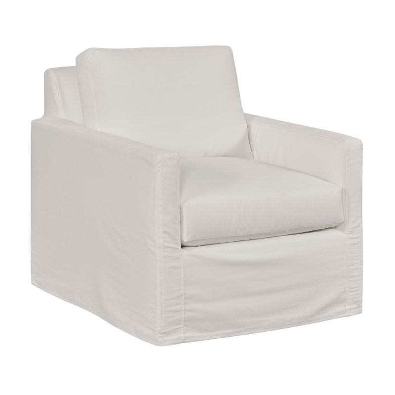 Fauteuil Savannah, Blanc sergé décoloré classique