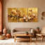 Plantes et fleurs, ensemble de 3 impressions sur toile-1817685924