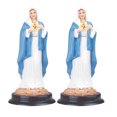 "2-PC Set" ICE ARMOUR 5 "H Saint Martin de Porres Statue Figurine de statue sacrée ornement de décoration de maison / chambre et idées de cadeaux parfaits pour le réchauffement de la maison, les fêtes et les anniversaires
