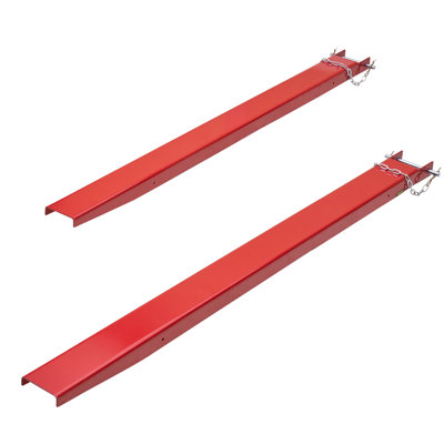 Pallet Fork Extensions, 82" Length 4.5" Width, Heavy Duty Carbon Steel Fork Extensions for Forklifts