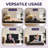 Tri-fold 6'' Memory Foam Mattress, Portable Folding Mattress with Washable Cover For Murphy Bed-533405101