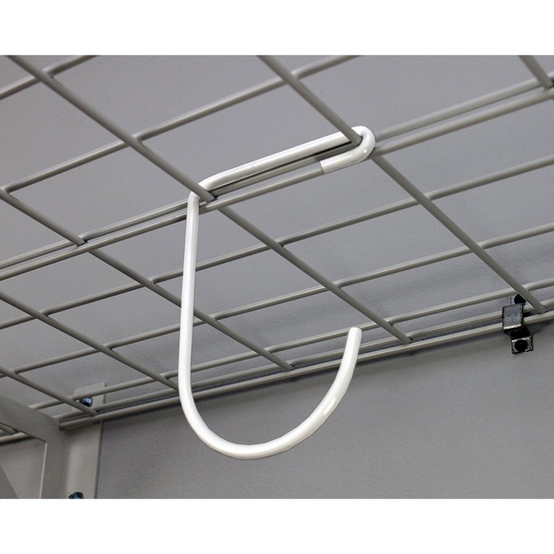 Garage Wall Shelf with Bike Tire Hooks
