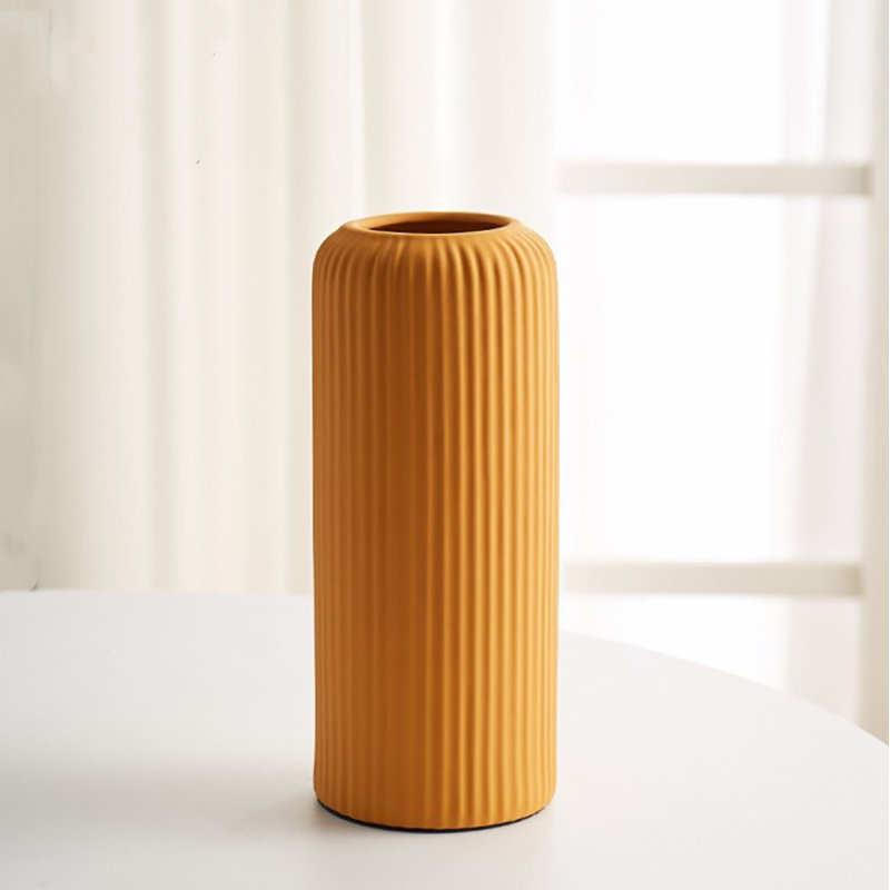 Vase de table intérieur / extérieur Munich, Jaune, H 10,2 po x l 4 po x P 4 po