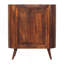 Armoire ouverte Cortez Chestnut, 3 tablettes ouvertes, pieds nordiques, brun foncé