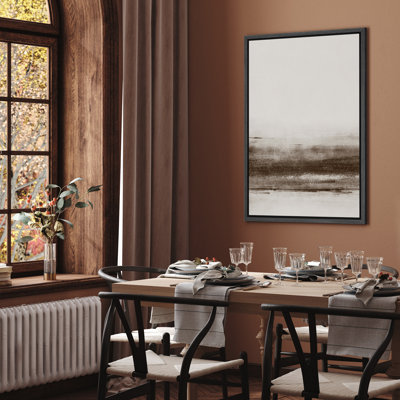 Minimalist Brown Horizon Canvas Print Wall Art - Decorative Accent for Any Room