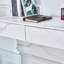 Commode minimaliste, bureau, bureau d'ordinateur, avec espace de rangement à double tiroir, Simple Home