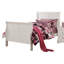 White Bed For Full Beds, Constructed With Solid Wood And Classic Build, Extra Compartment