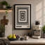 Concentric Frames Geometric - Wrapped Canvas-1635190019-1635190140