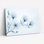 "Blue Floral", reproduction d'art sur toile, ensemble de 1