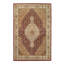 Canvello Fine Hand Knotted Silk & Wool Tabriz Design Rug - 4'2'' X 6'2''