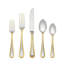 Vintage Jewel Gold 5 Piece 18/10 Stainless Steel Flatware Set, Service for 1