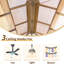Pavillon de jardin permanent avec double toit en polycarbonate-102759269