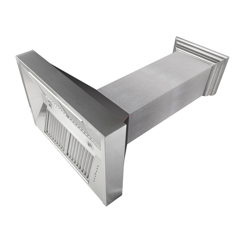 ZLINE 30 po Hotte de cuisine murale en acier inoxydable à conduit avec coque, Bronze huilé, bronze
