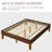 Multi-sized Wooden Platform Bed Frame with Sturdy Slat Support-1063669413-1063669420