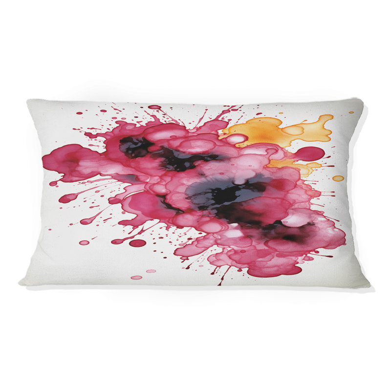 Nuage d'encre magenta exquis Fluidité - reproduction d'art abstrait