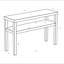 Gia 47'' Raffia Console Table