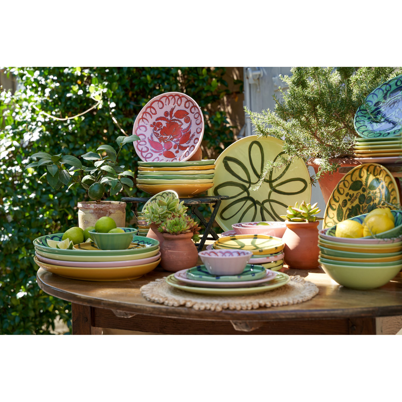 Oval Serving Tray, Lime