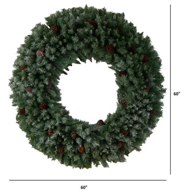 Faux Lighted 60'' Wreath