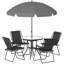 Steel Patio Dining Set Table,