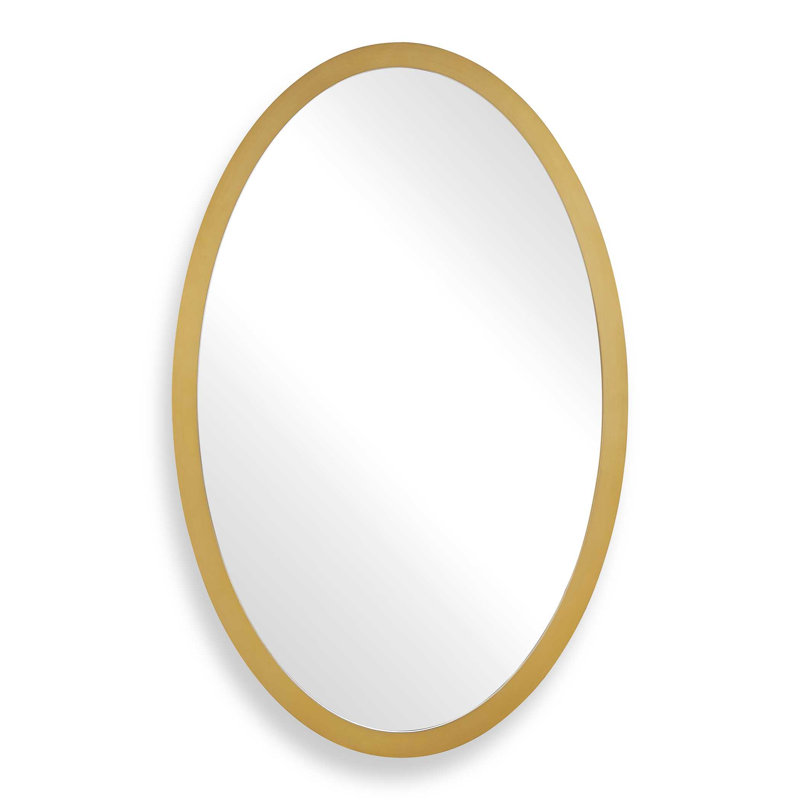  Elstree Antique Brass Oval Mirror