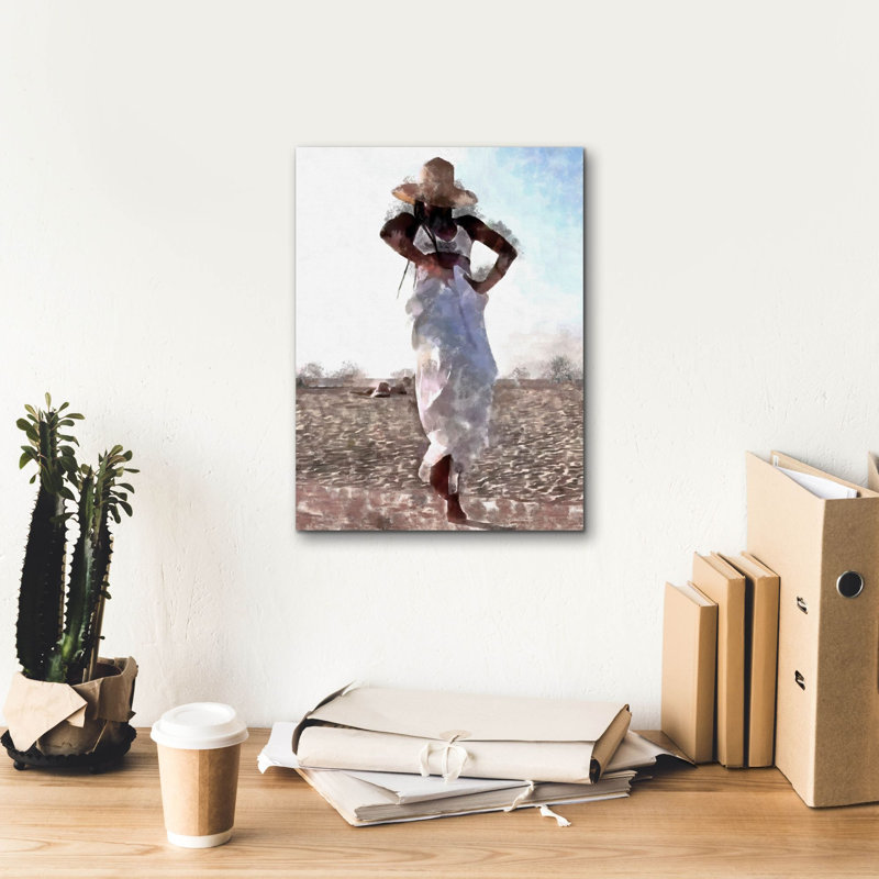 Toile épique Graffiti «Her Dance 1» par Alonzo Saunders, 12 po x 16 po, H 16 po x l 12 po
