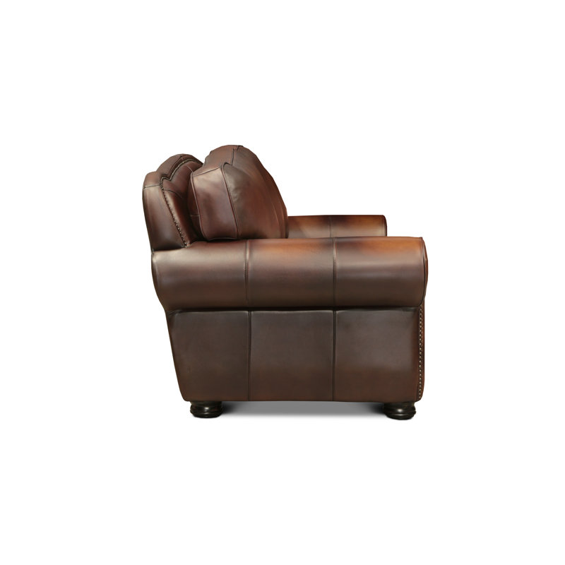 Buckingham Leather Sofa, Polo (Maestro Artisano), Espresso, Yes