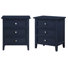 Ainis 22.75" W Wood 3-Drawer Nightstand (Set of 2)
