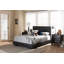 Lit plateforme en tissu d’ameublement complet/double Yasmine
