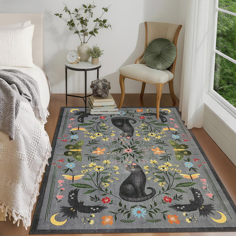 Area Rug, Gray, Rectangle 120 x 170 cm