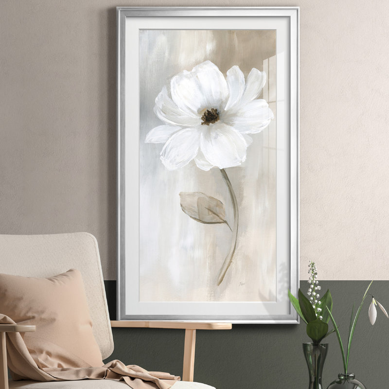 " Sheer Elegance II " Painting Print, 14.5" H x 26.5" W, Silver