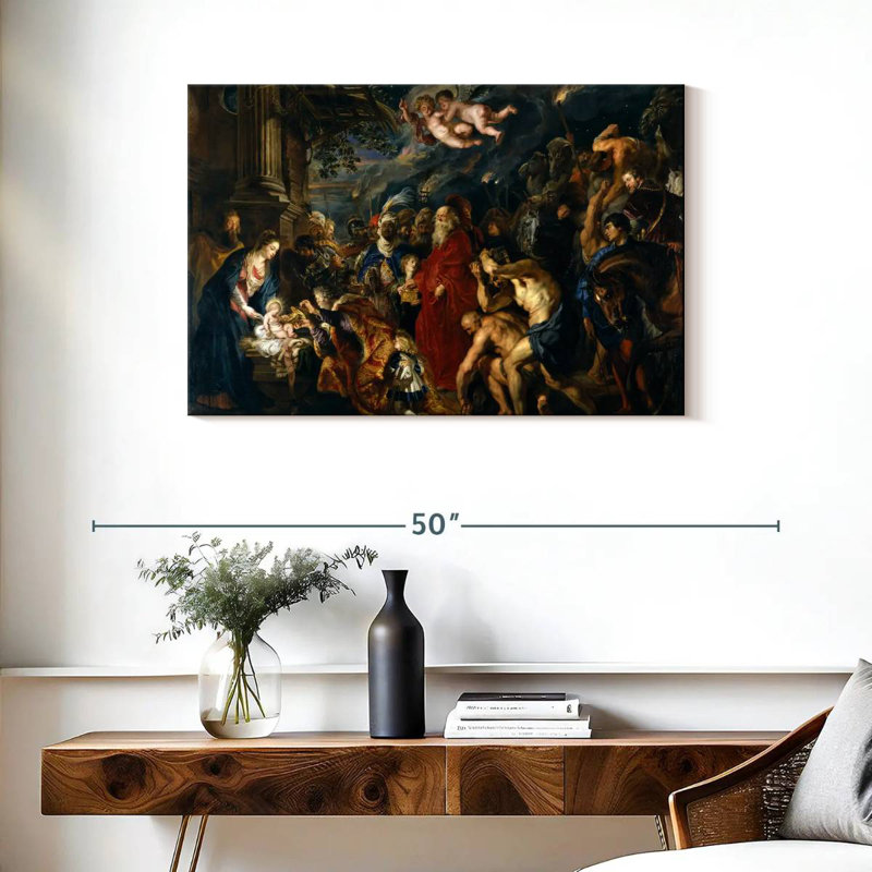 Leisha adoration des mages 1609, H 24 po x l 36 po