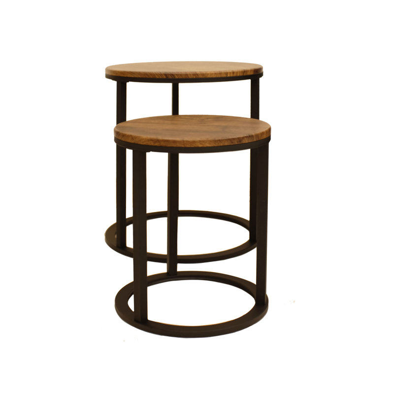 Donna Frame Nesting Tables, Vintage/Black
