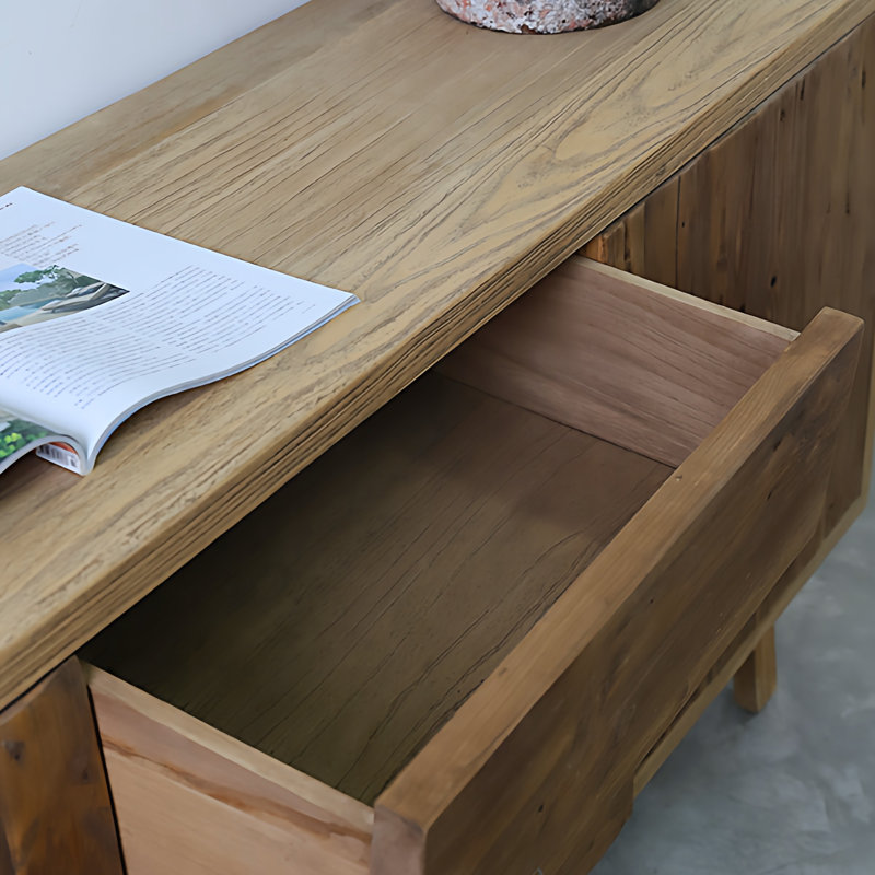 Buffet rétro en bois massif